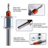 1 Set Countersink Drill Bit Conventional Round Design Alloy Cutter Head Adjustable Depth Easy To Install Taper Hole Drill Carpentry Accessories