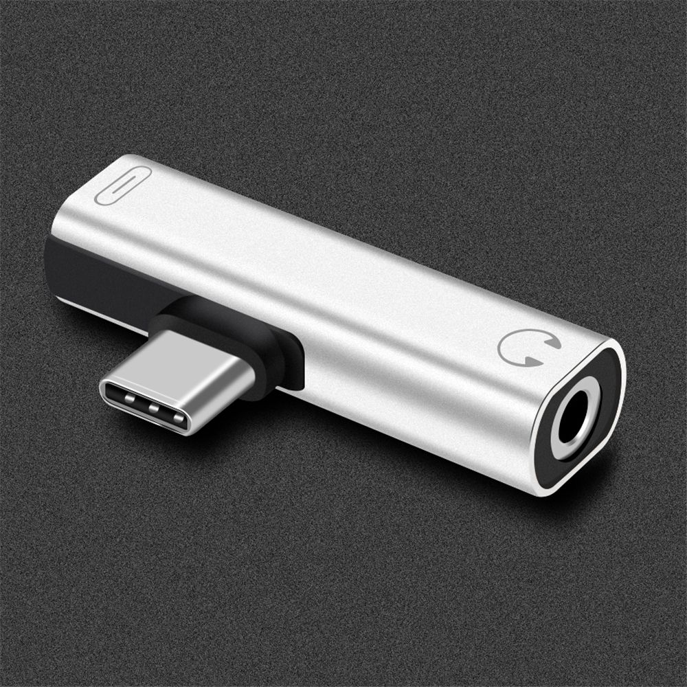 Fast Metal USB C Headphone Jack Audio Convertor Type-C To 3.5mm Adapter AUX Splitter