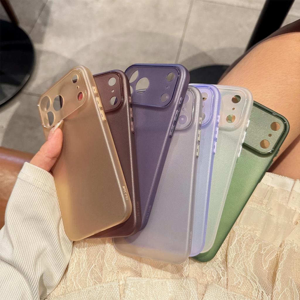 Ultra Thin Frosted Clear Phone Case for For Iphone 17 Pro Max 12 13Mini 14 1 16 Pro Max 17Air Plus Silicone Soft Matte Cover