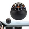 Шаровой компас для приборной панели автомобиля, навигационный указатель направления, шарик с двойными шкалами, люминесцентный дизайн, компас для крепления на приборную панель