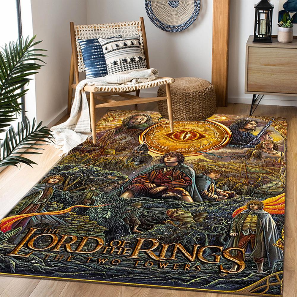 Hobbit Desolation Smaug Adventure Floor Mat Suitable for Balcony Dormitory Dining Room Entryway Anti-slip Rug Office home decor Birthday/Christmas Gif