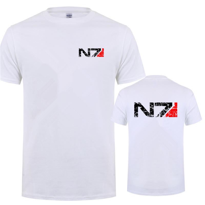 Mass Effect N7 T Shirt Summer Unisex Short Sleeve Cotton N7 Tshirt Unisex Tops Tee