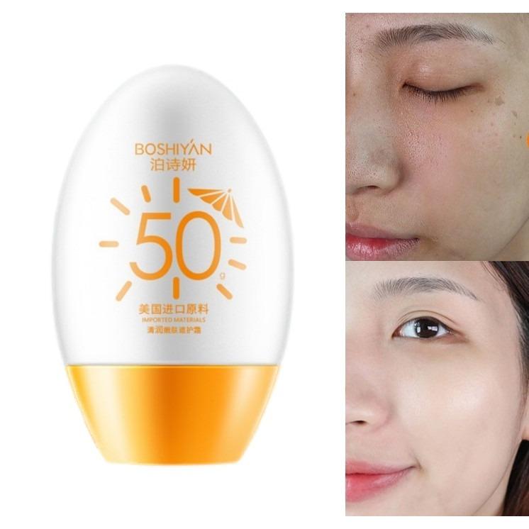 2pcs Whitening Sunscreen SPF50+ UV Protection Sun Screen Moisturizing Brightening Sunblock Skin Care