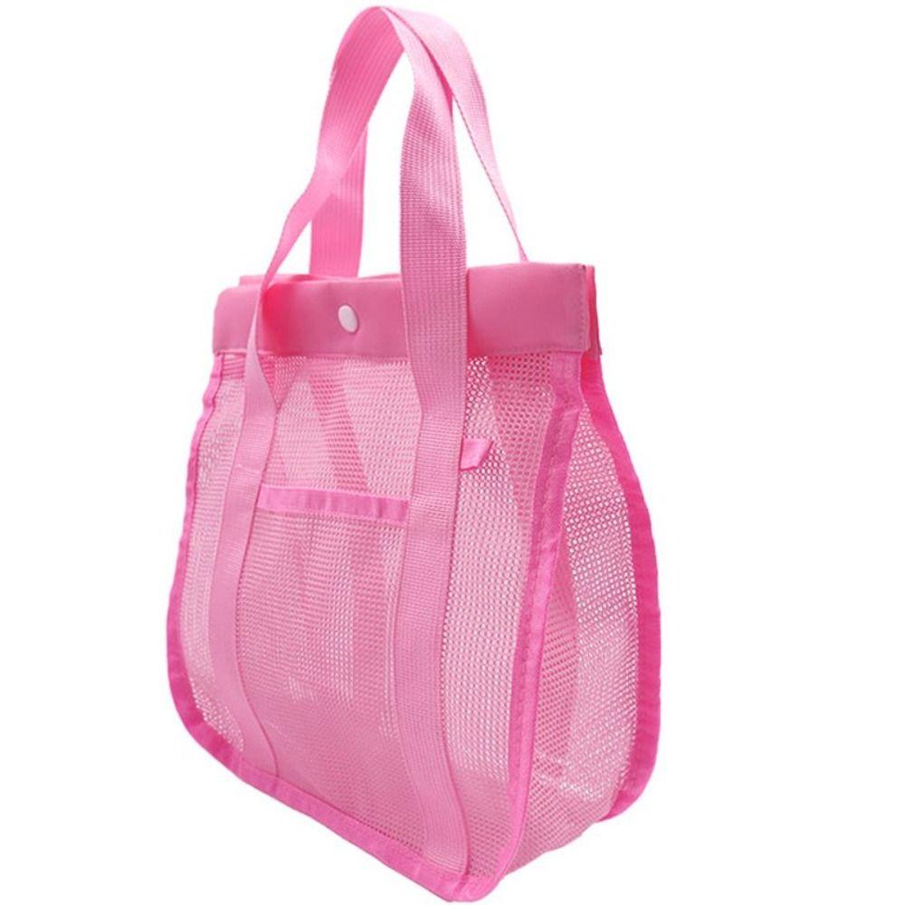 Breathable Toiletry Storage Bag Visible Swimming Washbag Bath Bag Mesh Handbag Outdoor