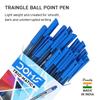 Набор из 60 шариковых ручек Doms Fine Point Trio-Matic, синие чернила. Гладкое письмо. Для офиса, школы, ведения дневника.