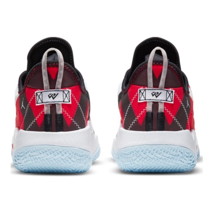 Air Jordan One Take 2 GS White University Red Kids Sneakers Black CZ0840-106