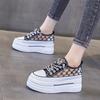 Small Inner Height Increase Small White Shoes Women's Platform Mesh Breathable 2025 New Summer Fashion Casual Sports Shoes