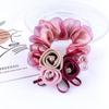 Hair Rope Pearl New Headwear Flower Mesh Scrunchies Women Hair Ties Double Layer Hair Rubber Bands