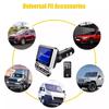 Upgrade Car Audio Bluetooth FM Transmitter w/ Hand Free Calling Wireless Music Streaming via Bluetooth/TF Card Clear LCD Display