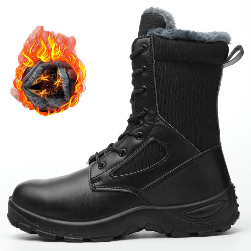 Fashion Men Work & Safety Boots Outdoor Boots Puncture-Proof work Shoes Anti-smash Desert Combat Boots Protective Shoes Steel Toe Boots