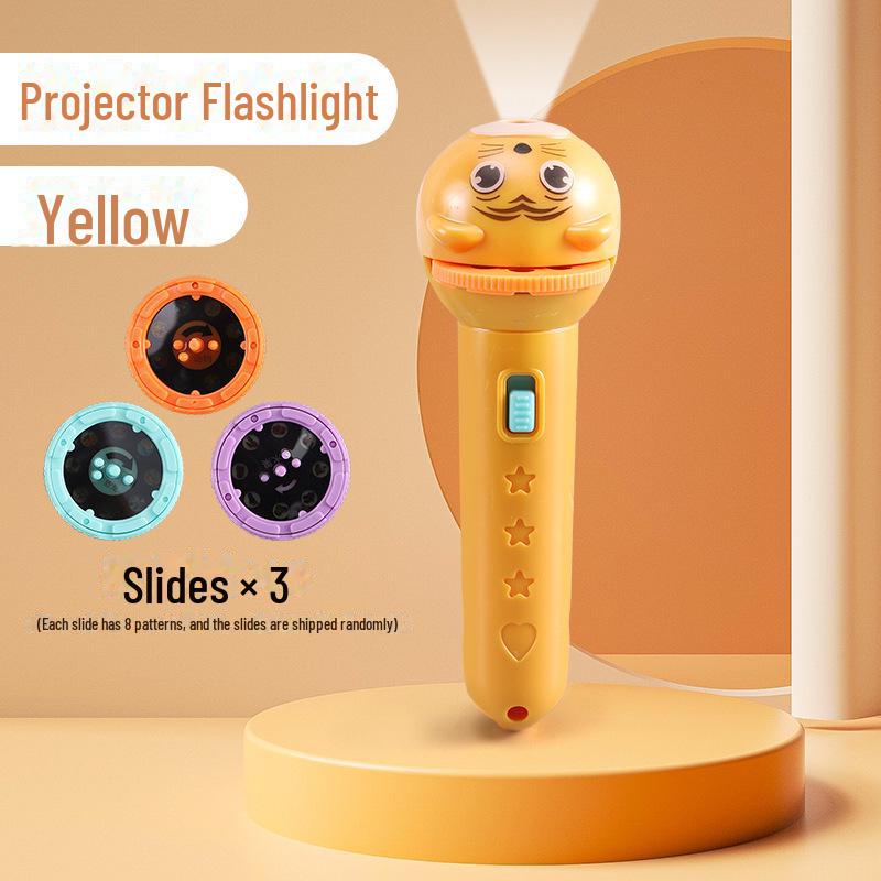 Фонарик-проектор для раннего развития детей - интерактивный ночник в подарок для мальчиков и девочек