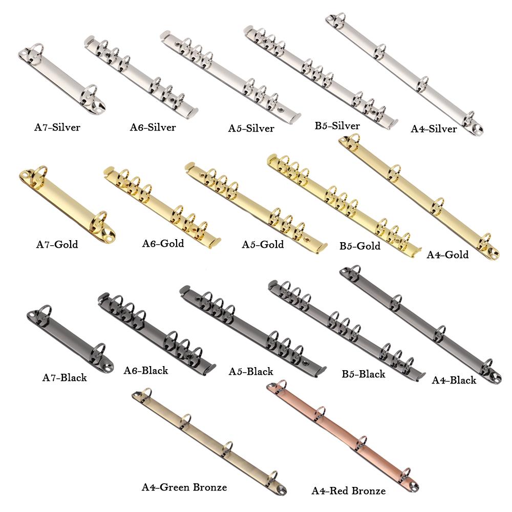 Металлический аксессуар «сделай сам» с кольцами, зажим для переплета, обручи для блокнота, папка-регистратор с отрывными листами