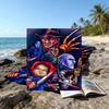 1pc Chucky1 Beach Towel, Beach and Seaside Swimming Pool Equipment, Fashion Pattern, Rectangular, Travel Essentials