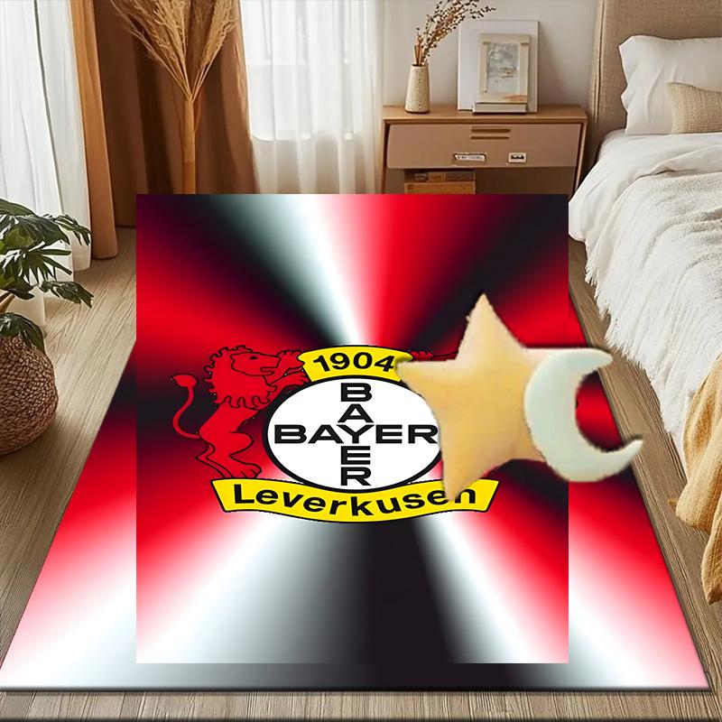 Bayer Football Club Printed Office Carpet Chair Cushion  Entryway Rug, Rugs for Living Room, Bedroom Christmas gifts
