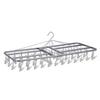 Nishida Corner Hanger ZG-54S with 54 Clothes Clips, NST2, Made In Japan, 222714, White, 80cm Wide X 35cm Deep X 28cm High