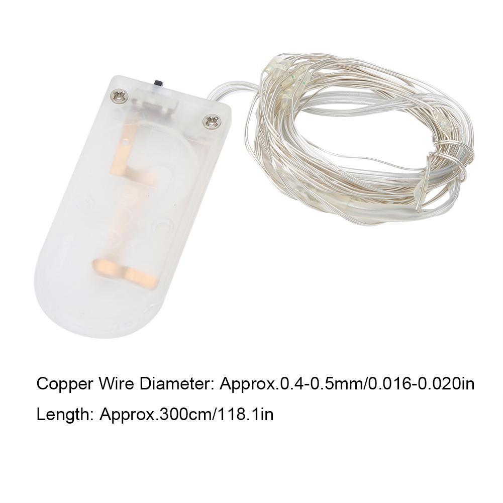 Светодиодная медная проволока Красивые водонепроницаемые гирлянды для DIY Домашний двор Вечеринка УкрашениеФиолетовый