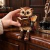 Деревенские Настенные Элементы Декора Книголюб Сова Фигурка-Сиделка на Полку, Смоляная Статуэтка Читающего Человека, Предметы для Декора Интерьера Фермерский Настольный Орнамент
