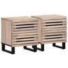 VidaXL Bedside Tables 2 Pcs, Bedside Cabinets with Storage, Nightstands, Indoor Bedroom Furniture, Wood 377433