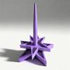 Держатель пряжи для вязания крючком, вязания спицами, 3D-печать, прялка для пряжи в форме звезды, вращающийся диспенсер для клубка пряжи, подставка для любителей вязания крючком