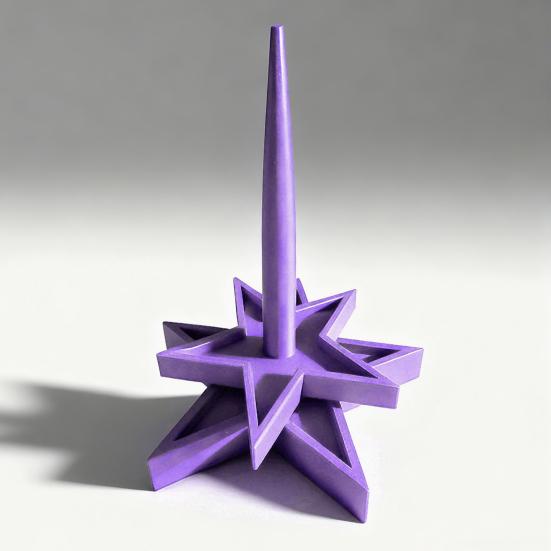 Держатель пряжи для вязания крючком, вязания спицами, 3D-печать, прялка для пряжи в форме звезды, вращающийся диспенсер для клубка пряжи, подставка для любителей вязания крючком