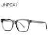 TR90 Acetate Men Square Glasses Frame Women Anti Blue Light Glasses Trend Style Unisex Transparent Optical Eyewear