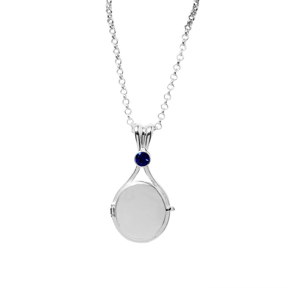 Модные ожерелья с подвеской «Русалка» H2O «Просто добавь воды» из меди и циркония для женщин и девочек, серебряные металлические кристаллы для вечеринок и повседневных украшений