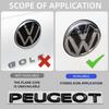 LVAXC1 Car Front Grill Emblem For VW POLO GOLF 5 6 7 7.5 8 MK5 MK6 MK7 MK8 Passat CC Rear Trunk Lid Covers Logo Car Accessories Hub Cap