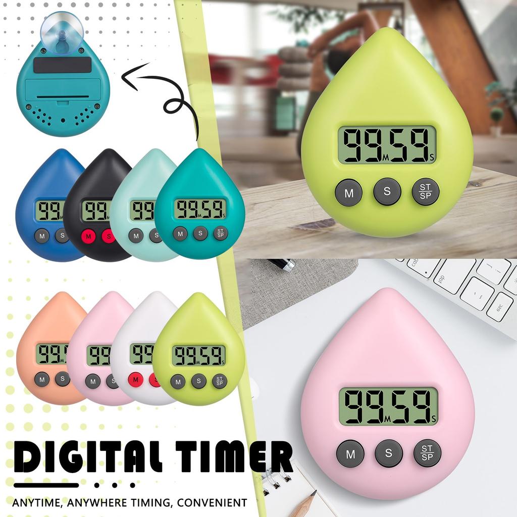 New DIGITAL SHOWER TIMER Energy Digital Timer Alarm Clock
