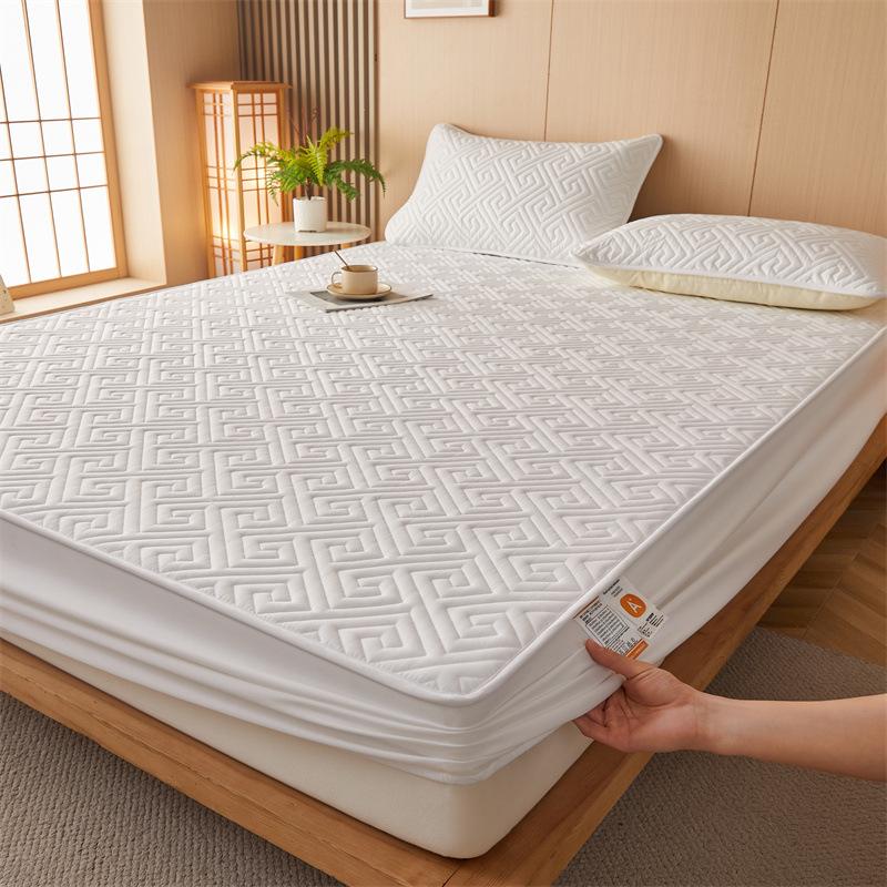 Хлопковый Водонепроницаемый Стеганый Наматрасник Защита Матраса Пылезащитный Чехол Одинарная Простыня Для Защиты Матраса