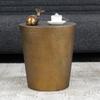 Vintage Coffee Tables,Modern Living Room Sofa Side Tea Table,Metal Antique Copper Corner Table,Furniture Customized