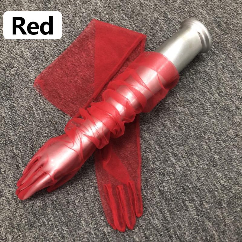 Женские прозрачные кружевные ультратонкие локтевые длинные платья с длинными пальцами, прозрачные перчатки для фотографий