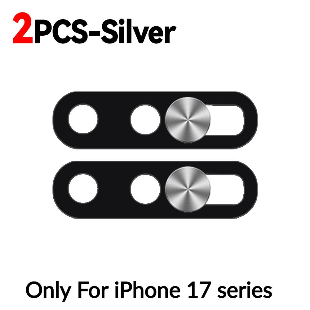 2-1Pcs Ultra-Thin Phone Lens Cover Webcam Privacy Covers Camera Slide Protector Shield for IPhone 17 Air 16 15 14 Pro Max/Plus 4
