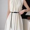 Long Length Rope Thin Belt Solid Color Body Chain Belt Waist Rope Belt  Dress Clothing Accessories