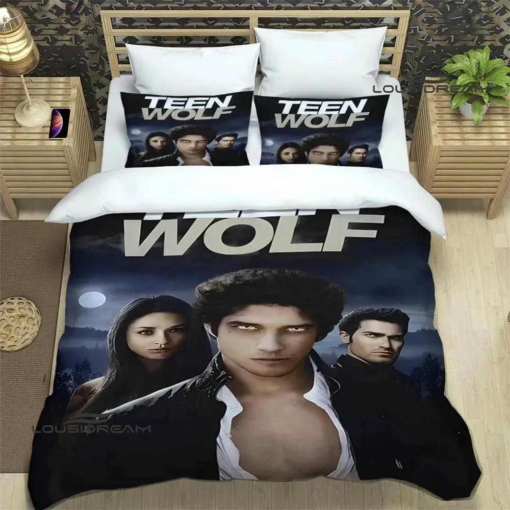 Teen Wolf Printed Bedding Sets exquisite bed supplies set duvet cover bed comforter set bedding set luxury birthday gift