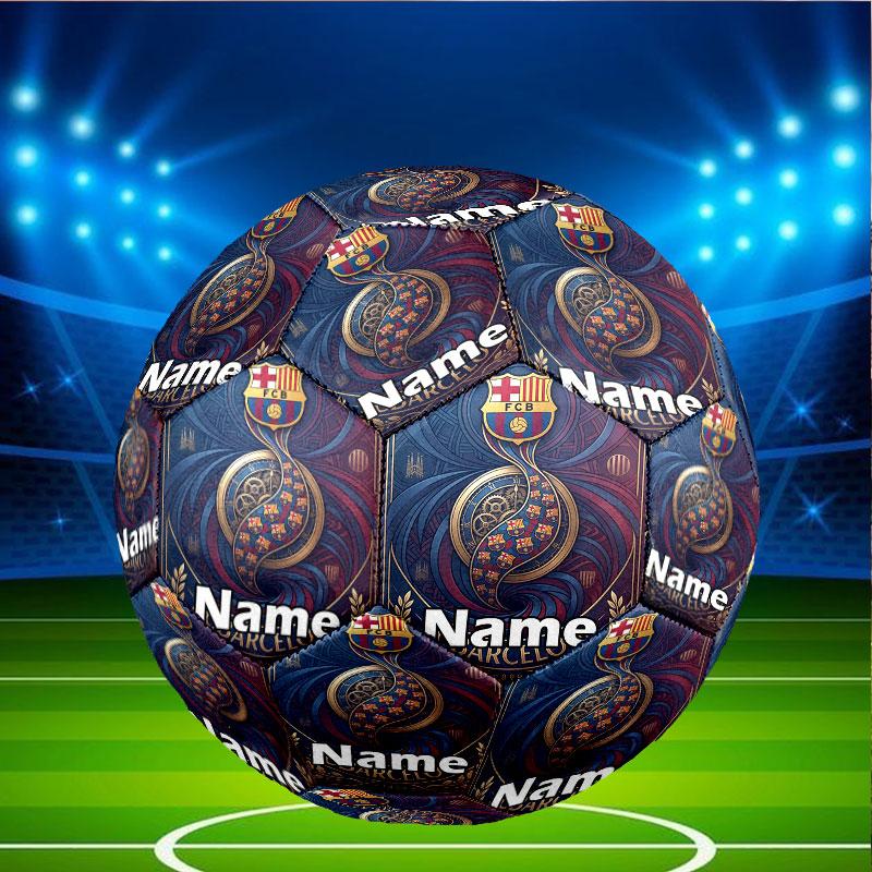 Custom Name Personalized Barcelona FC Soccer Print Size 5 Soccer Ball Training & Match Football, for Team, Kicking, Gift for Football Enthusiasts