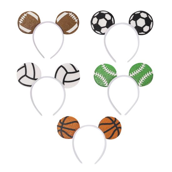 Повязка на голову для футбольного болельщика, Обруч для волос с командным духом, Головной убор на футбольную тематику для дня игры, Празднование болельщиков