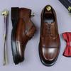 Элегантные мужские туфли-оксфорды ручной работы из натуральной кожи, деловые туфли для вечеринок, свадеб, формальные туфли для мужчин