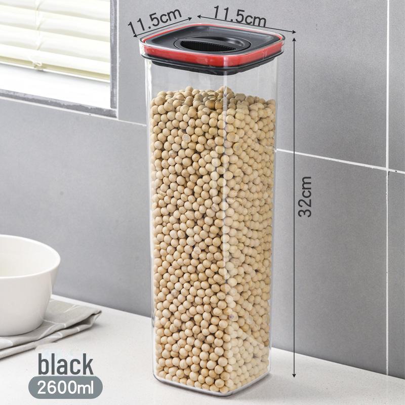 Прозрачная пластиковая банка для хранения пищевых продуктов — герметичная, для закусок и зерновых