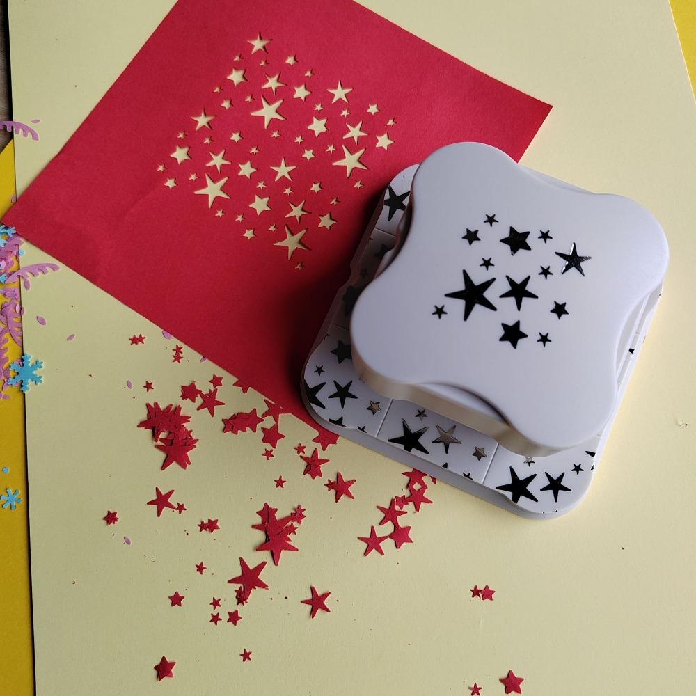 Magnetic Paper Hole Punch Punching Machine Handmade Embossing Device Labor-Saving DIY Decoration Paper Cutter Scrapbooking