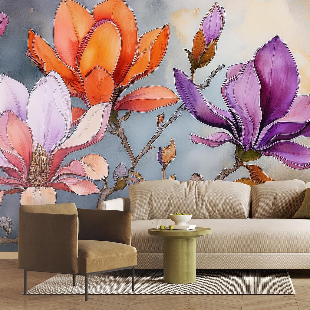 Wallpaper Nature Watercolour Flower