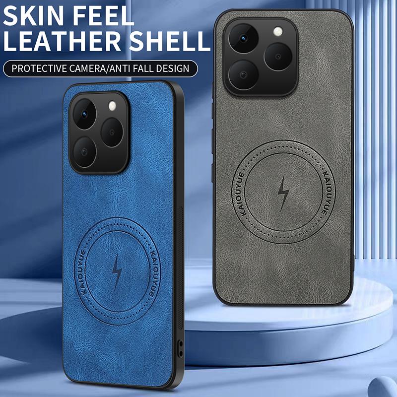 Роскошный кожаный чехол для телефона Xiaomi 15T в новом стиле Для Xiaomi 15T Магнитная беспроводная зарядка Противоударная крышка Mi 15T Чехол Capa