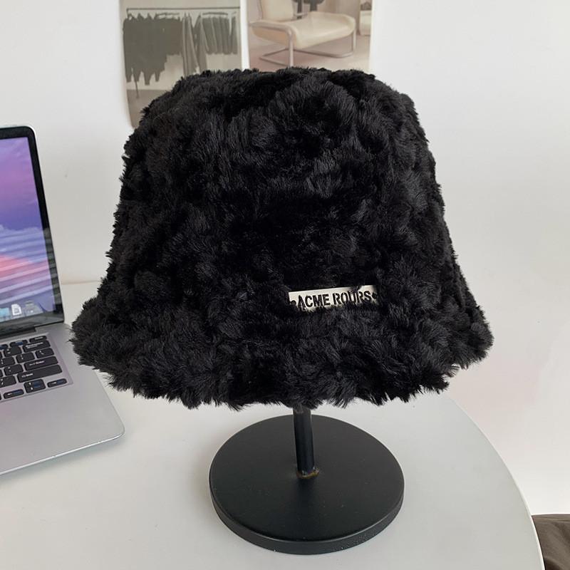Белая стильная корейская панама для женщин, теплая и уютная из овечьей шерсти