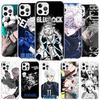 Blue Lock Наги Сэйсиро Чехол для телефона For iPhone 16 17 Air 15 14 Pro Max 16E Чехол для телефона 13 Mini 12 11 7 SE 8 Рисунок Fi