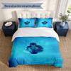 Euphoria 3‑Piece Bedding Set Soft Microfiber Duvet Cover Pillowcases Comfortable Bed Linen for Bedroom Decoration