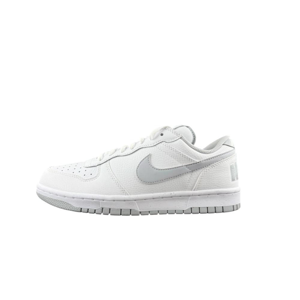 Nike Big Cloud Pattern Auspicious Qilin PU Slip Resistant Low top Casual Skateboard Shoes Unisex Gray White 355152-106(Team239-)