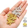 Рондель 6 мм плоский тип 200 штук золото серебро 100 штук каждый со стразами разделительные бусины металлические бусины аксессуары части ювелирные изделия ручная работа ремесло