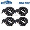 NEVOSA 89348-71010 4шт 1шт Для Toyota Land Cruiser Sienna Автомобильный кронштейн-держатель фиксатор датчика парковки PDC 89348-71010-C0 Черный