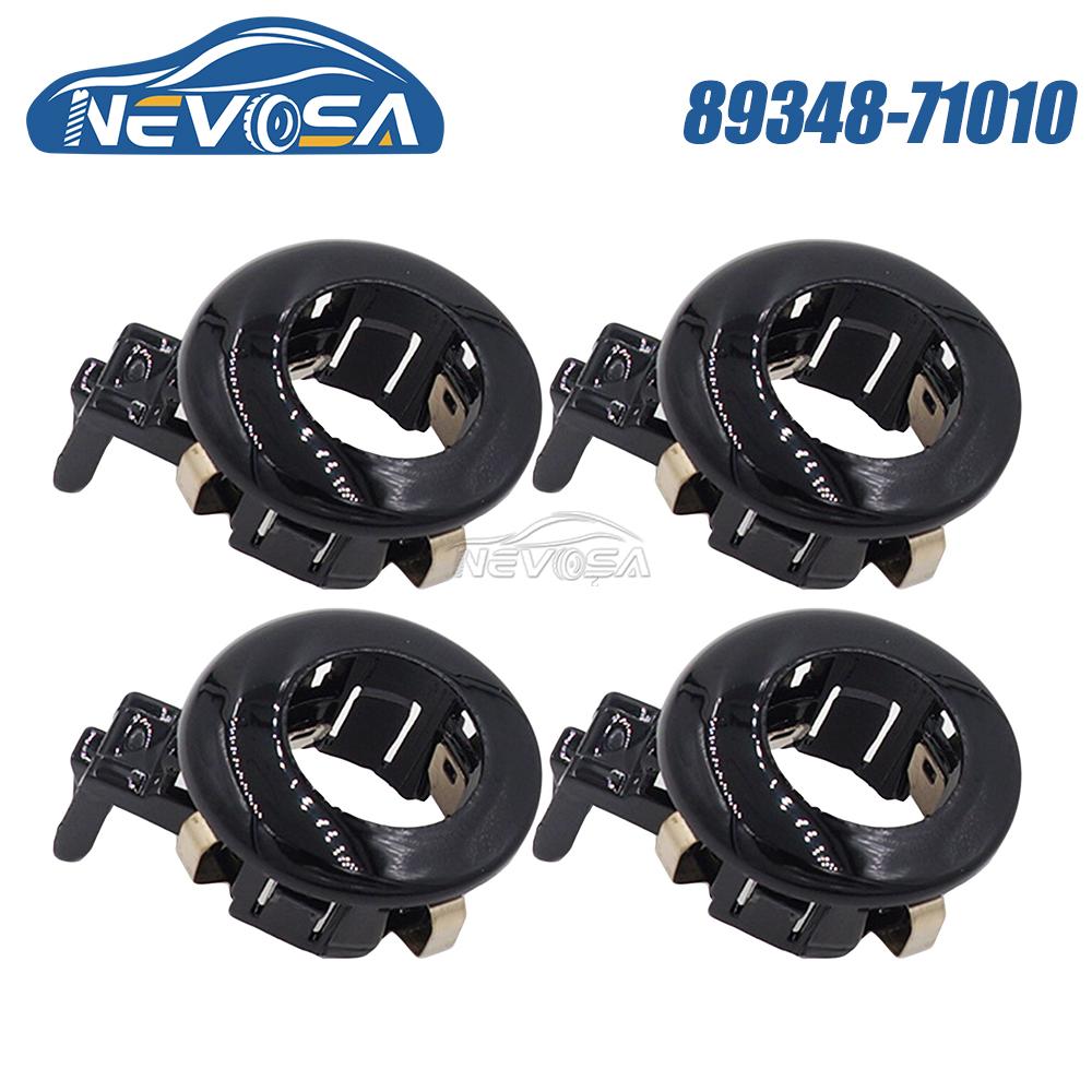 NEVOSA 89348-71010 4шт 1шт Для Toyota Land Cruiser Sienna Автомобильный кронштейн-держатель фиксатор датчика парковки PDC 89348-71010-C0 Черный