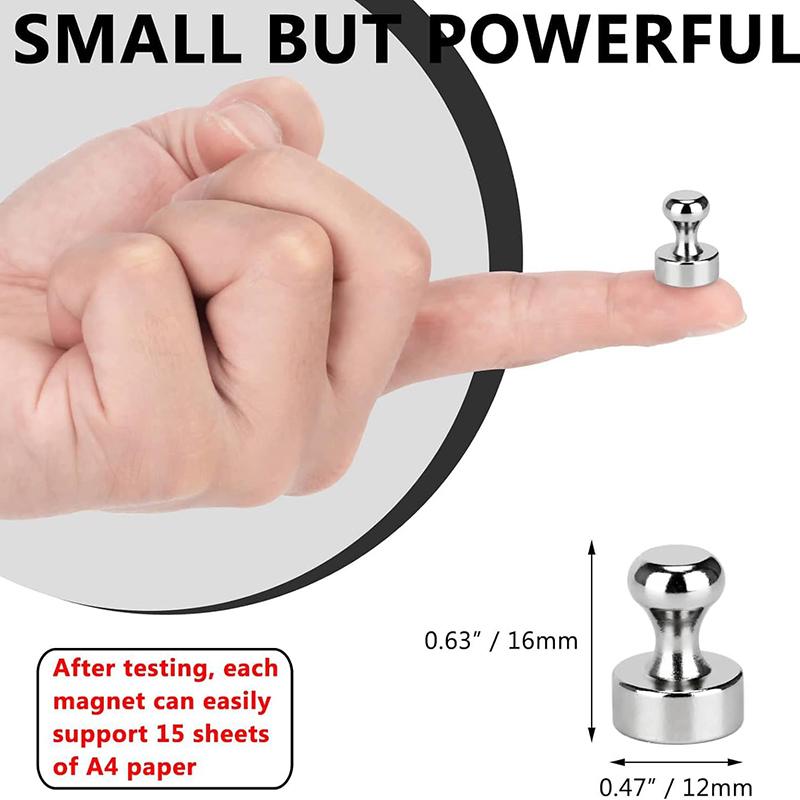 10PCS Magnetic Nail Office Calligraphy And Painting Refrigerator Strong Magnet Nail Teaching Whiteboard Magnetic Nails 12x16mm