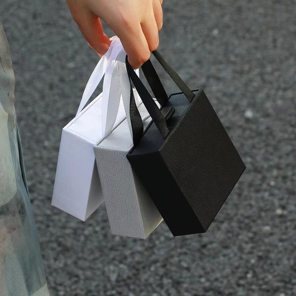Portable Jewelry Box Drawer Jewelry Packaging Box Earrings Ring Pendant Bracelet Necklace